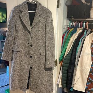 Like New Gray Wool Banana Republic Long Coat